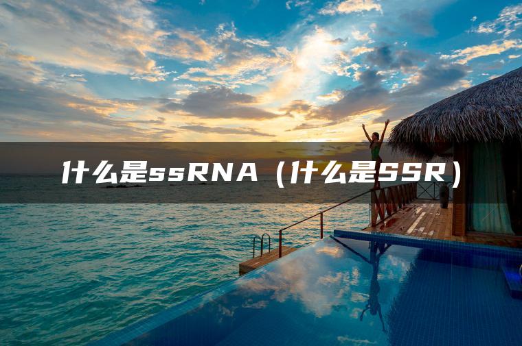 什么是ssRNA（什么是SSR）
